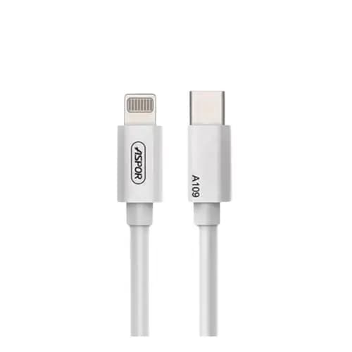 Aspor Lightning to USB-C Fast Charging Data A109PD 27W