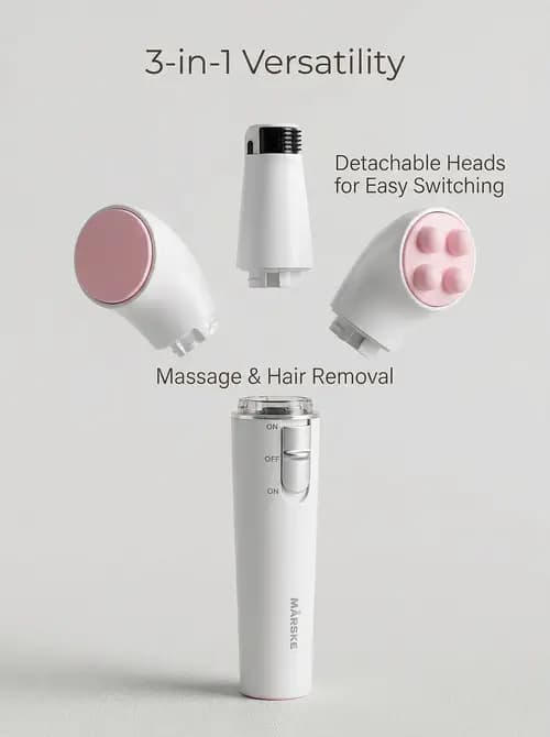 Marske 6222 3in1 Electric Hair Removal Epilator