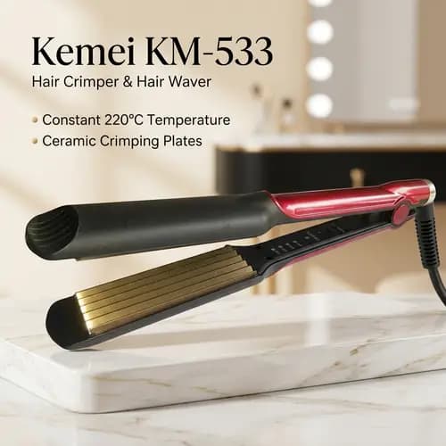 Kemei KM-533 Hair Crimper/Hair Waver