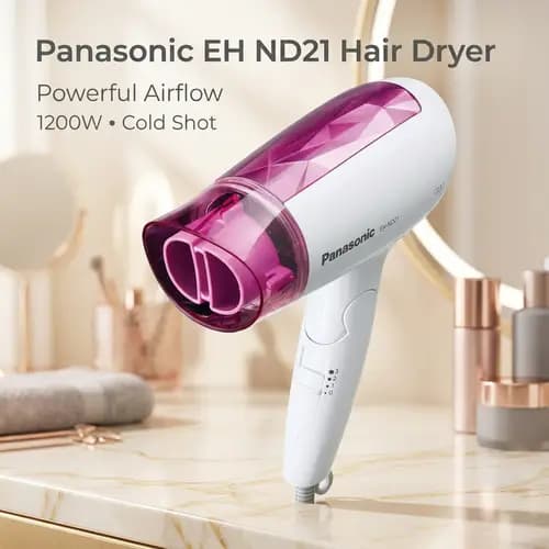 Panasonic EH ND21 Hair Dryer 1200W Quick Compact Gentle Drying